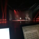 Fotografía del rodaje de visuales para el grupo musical Archive.