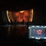 Fotografía del rodaje de visuales para el grupo musical Archive.