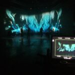 Fotografía del rodaje de visuales para el grupo musical Archive.