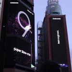 La Mola Studio programó la sincronización de pantallas de Callao City Lights para la promoción de las Pantallas Samsung S9 y S9+.