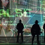 Videoclip y visuales del tema 'Driving in Nails' del grupo musical Archive.
