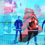 Videoclip y visuales del tema 'Driving in Nails' del grupo musical Archive.
